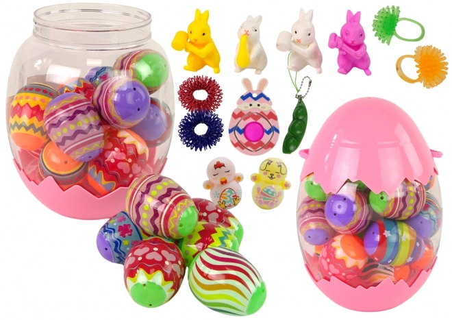 Easter Surprise Egg Decoration with Fidget Toy Figures