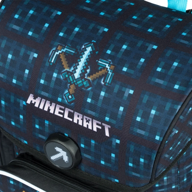 School Backpack Ergo Minecraft Blue Axe