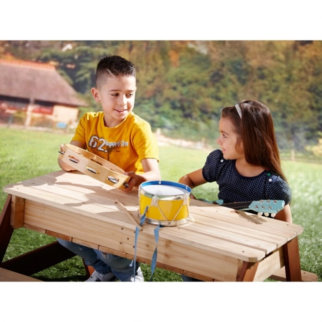 Nick Picnic Table with Bench and Parasol AXI