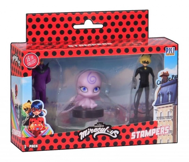 Miraculous: Ladybug and Cat Noir Stamp Figures Set