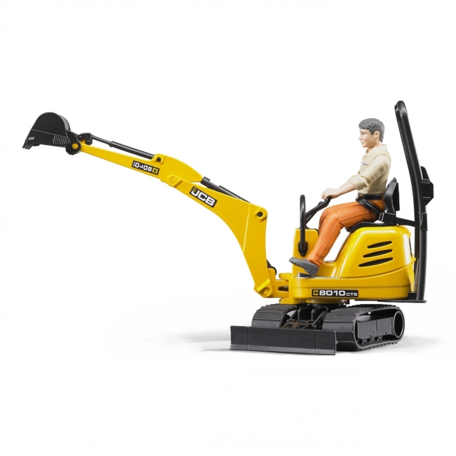 Bruder JCB Mini Excavator Toy with Worker Figure