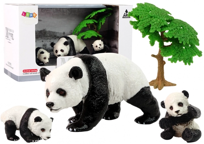 Animal Figurine Set with Pandas