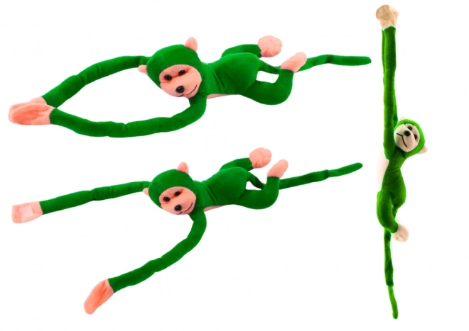 Plush Monkey Toy with Sound Green 80 cm