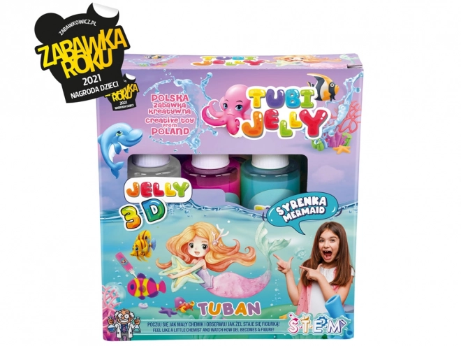 Tubi Jelly Set Mermaid Theme with 3 Colors