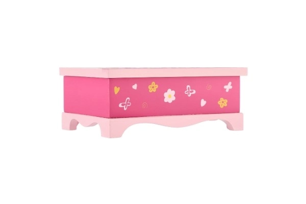 Jewelry Box Princess Mirror Wooden 17x7x11.5cm