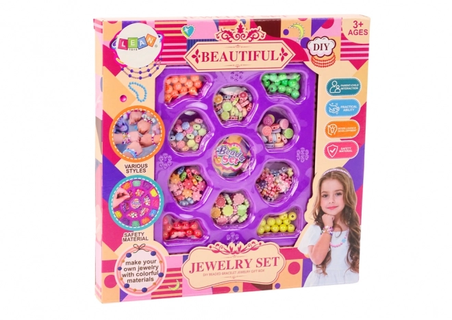 Bead Jewelry Making Kit for Kids - Flower Charms