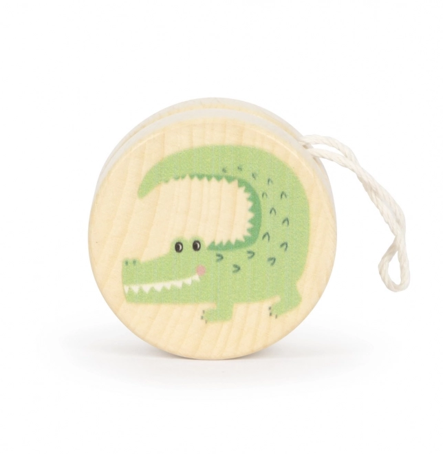 Wooden Yo-Yo with Crocodile