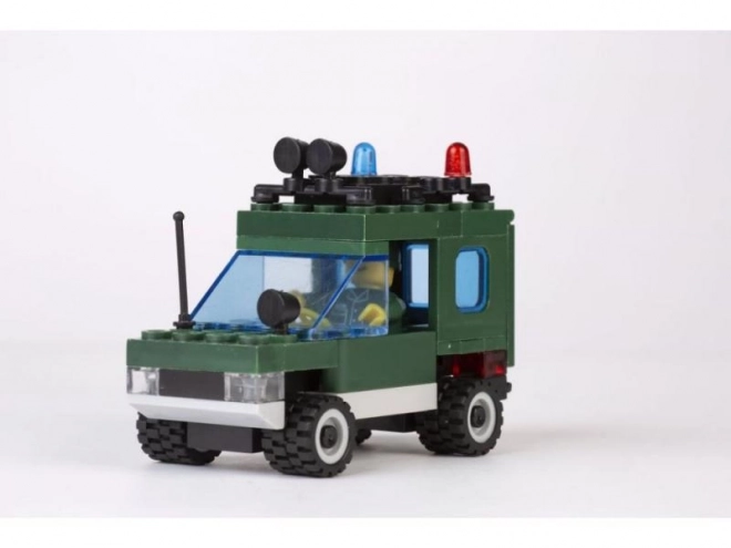 Military Jeep with Cannon Building Set