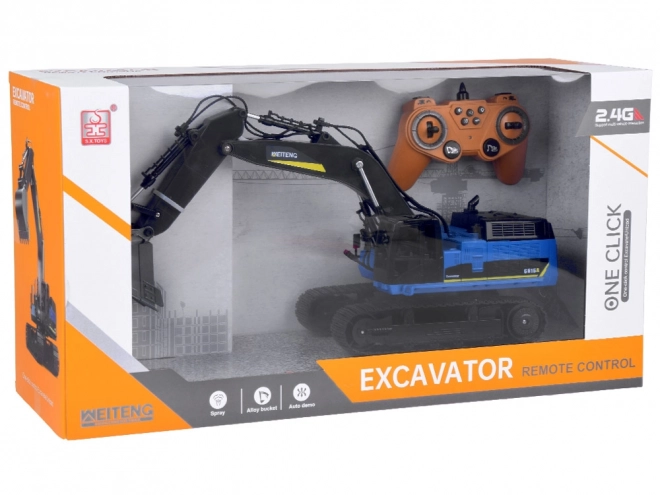 Remote Controlled Excavator with Smoke and LED Effects