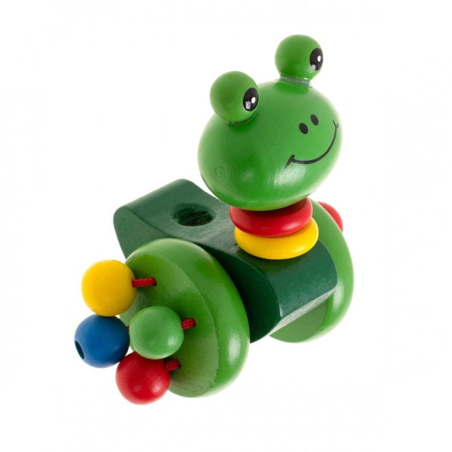 Wooden Push-Along Frog Toy