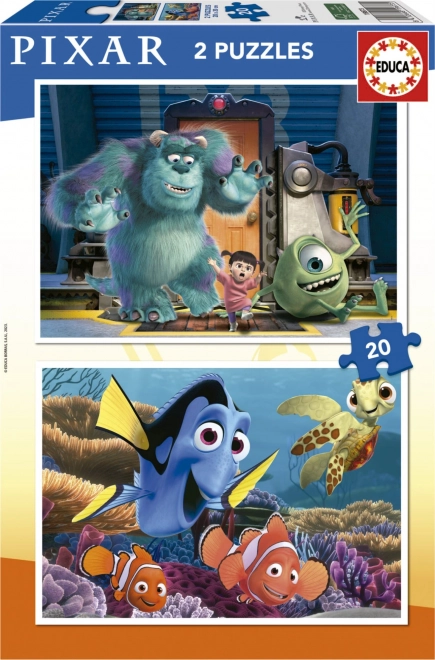 Disney Pixar Puzzle Set 2x20 Pieces