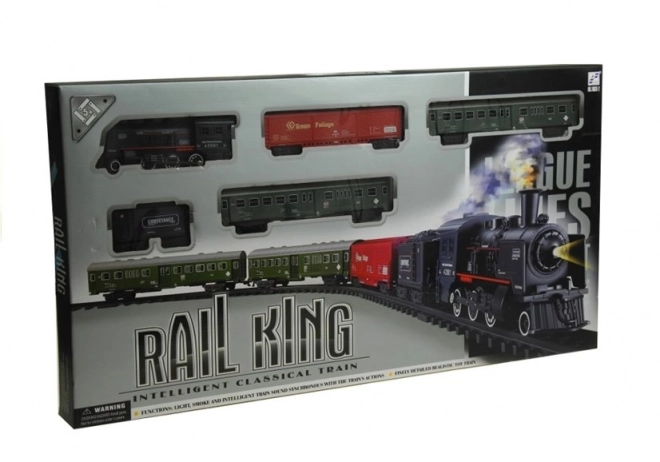 Large electric train set with smoke and lights