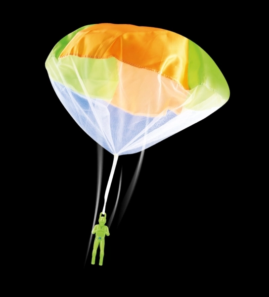 Parachute Action Figure with Glowing Parachute