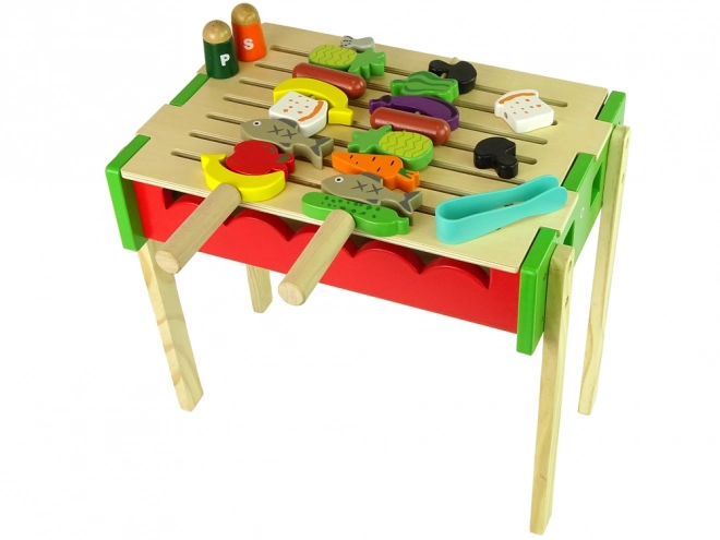 Wooden Grill Play Set