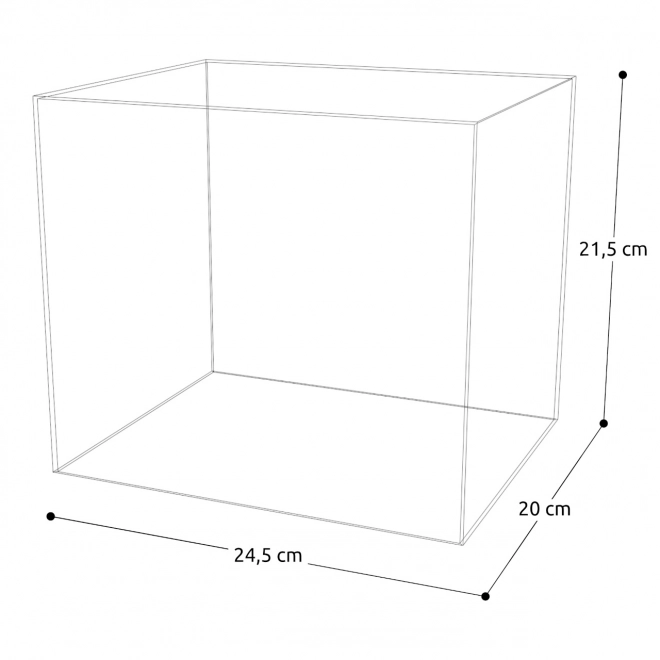 Clear Acrylic Protective Display Case for Dollhouse Miniatures