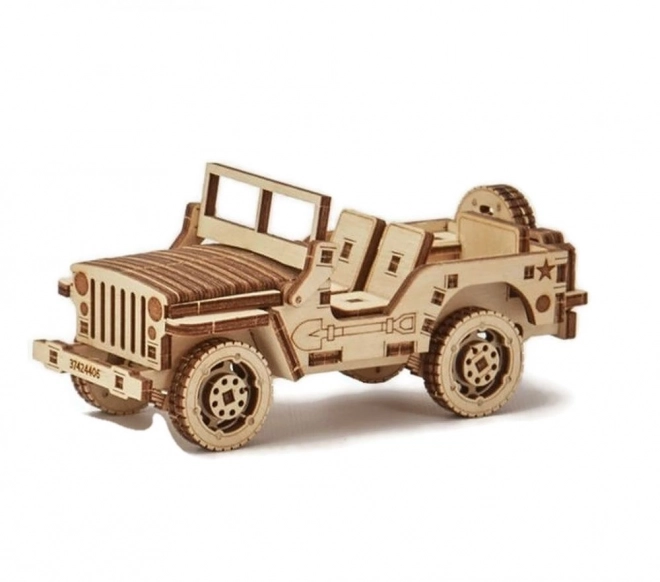 Wooden 3D Puzzle Jeep