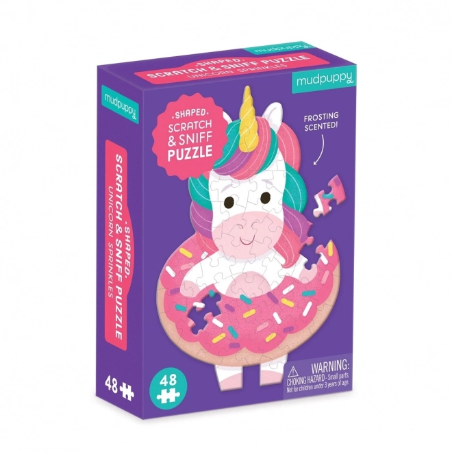 Mudpuppy Colorful Unicorn Scented Puzzle 48 Pieces