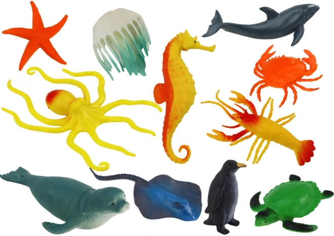 Set of Sea Animal Figures for Kids