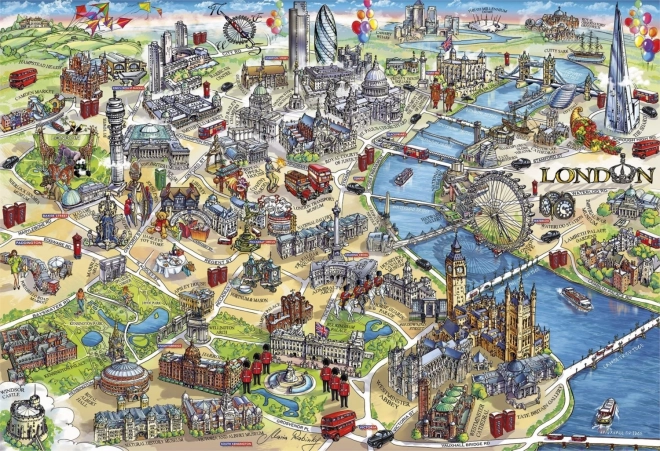 London Landmarks Puzzle 500 Pieces