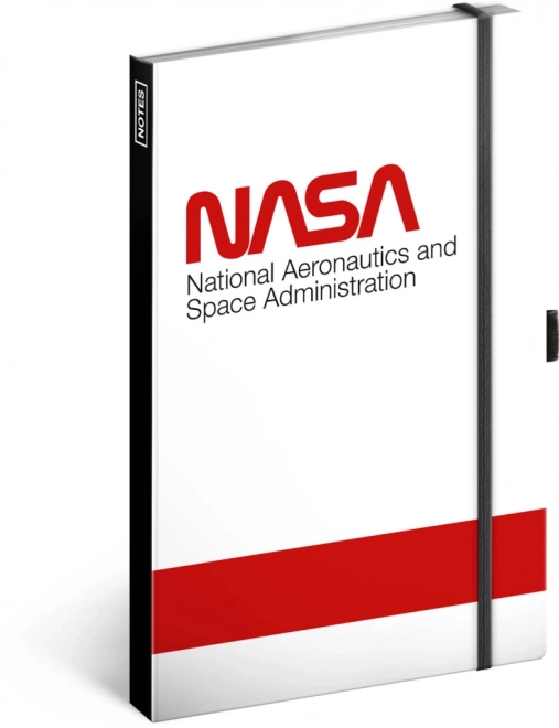 Notique Lined Notebook with NASA Worm Logo