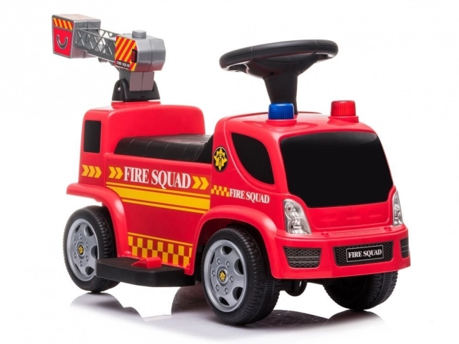 Fire Truck Ride-On with Bubble Blower and Sounds