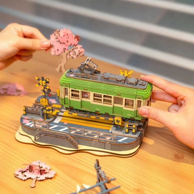 3D Wooden Puzzle Sakura Station