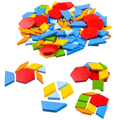 Bigjigs Toys Colorful Wooden Mosaic