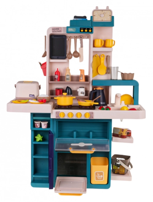 Interactive Child's Kitchen Set with Lights, Sound, and Water Features