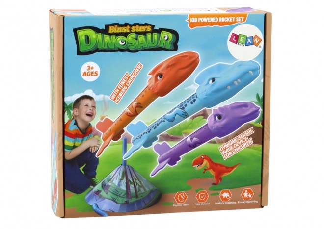 Dinosaur Rocket Launcher Toy for Kids