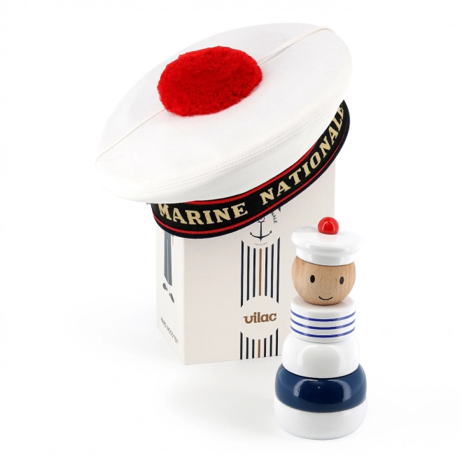 Vilac Wooden Stacking Sailor Tower