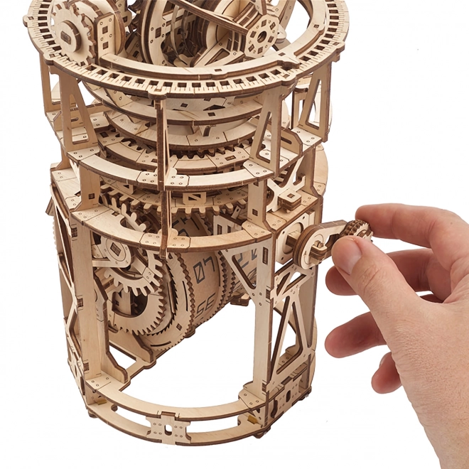 Ugears houten mechanisch model uurwerk met tourbillon