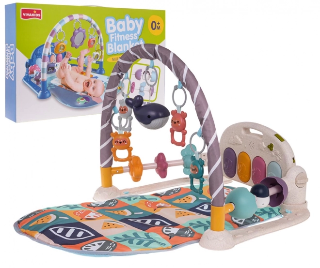 Interactive Baby Play Mat with Piano and Accessories