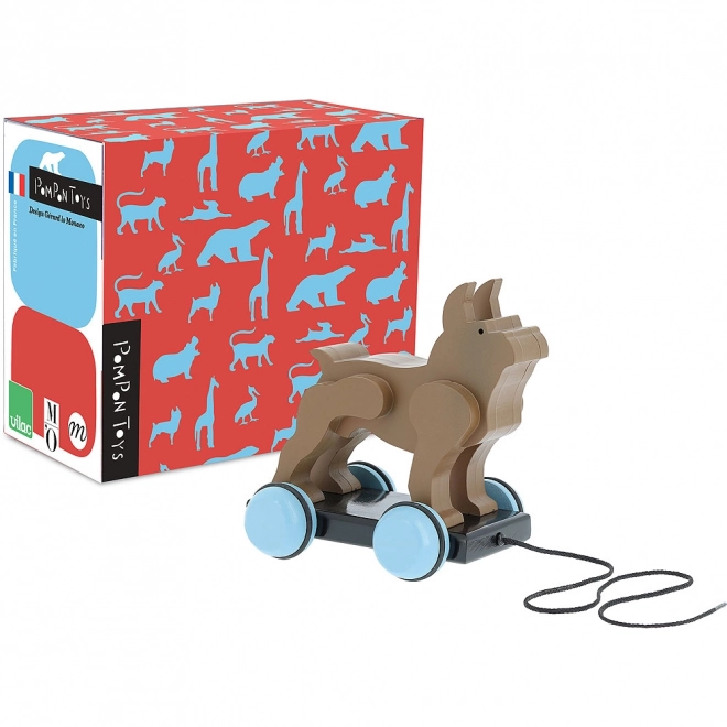 Pull Along Toy Dog in Francois Pompon Design