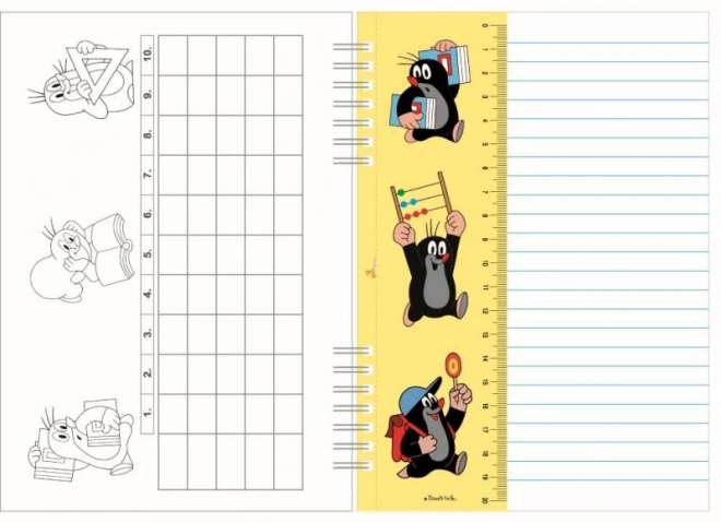 Krtek The Mole A5 Spiral Notebook