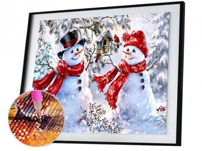 Diamond Embroidery Snowman Christmas Set