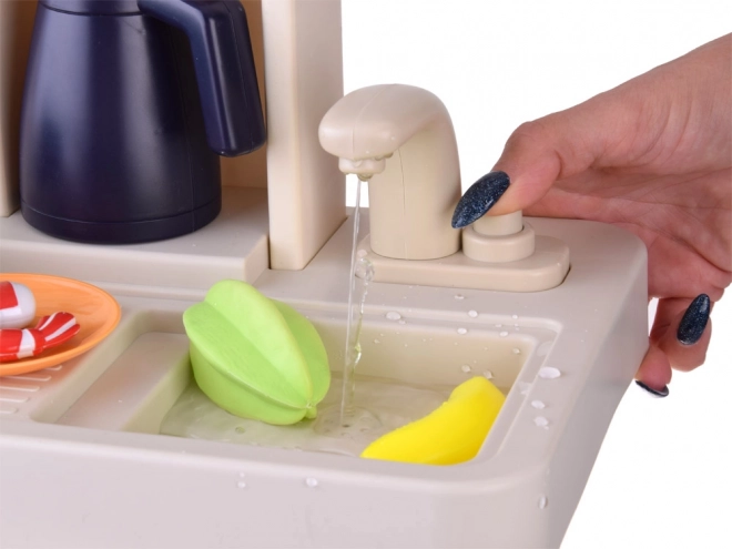 Working sink with water circulation