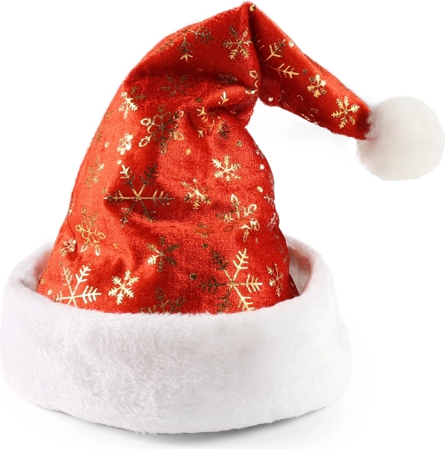 Christmas Hat with Gold Flakes