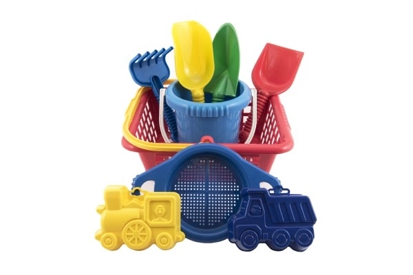 Sand Play Set with Basket and Accessories