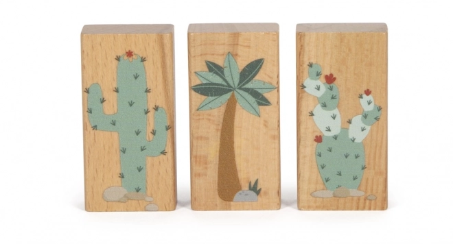 Dinosaur Wooden Blocks Set