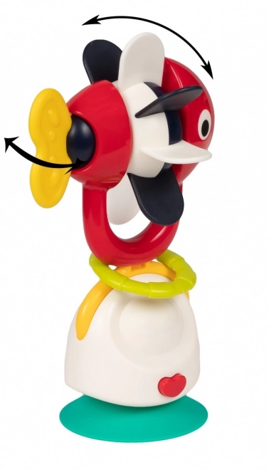 Rattle Toy with Suction Fish Design