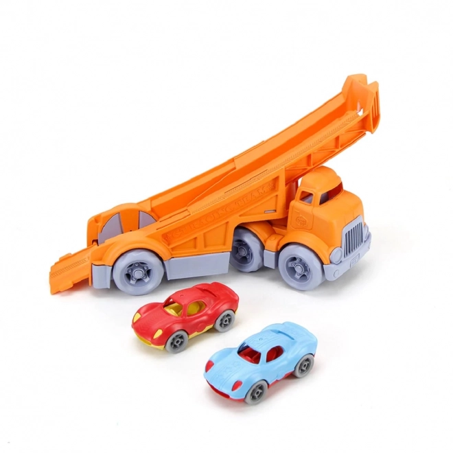 Green Toys Racing Truck with 2 Cars