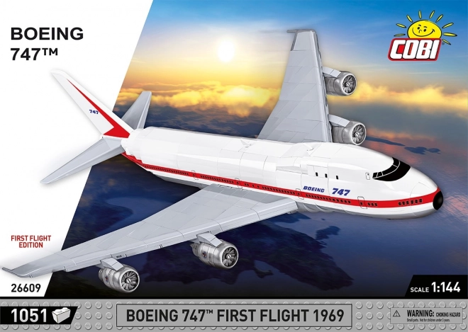 Modello in mattoncini Boeing 747 Primo Volo