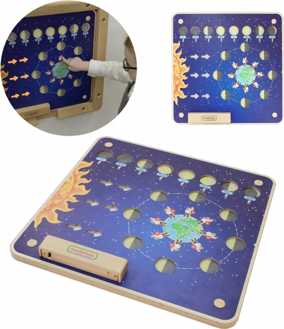 Lavagna educativa Fasi lunari Montessori