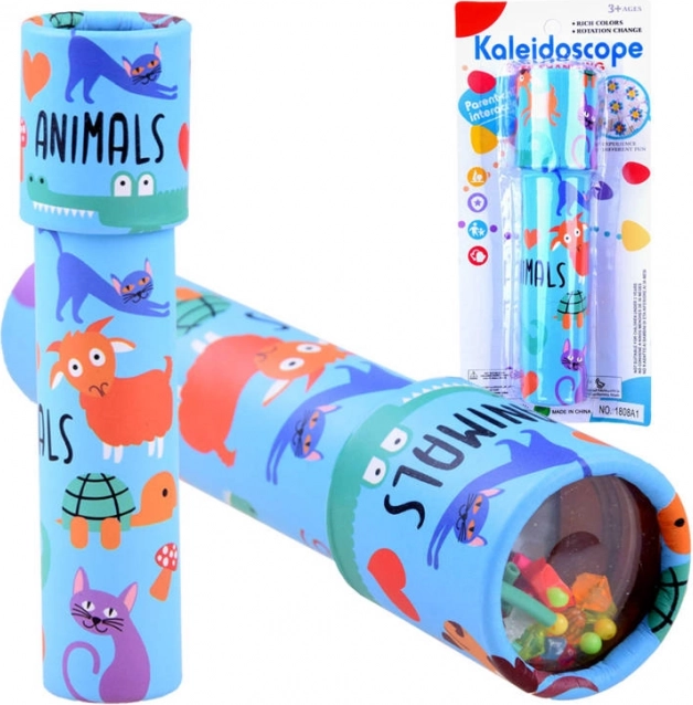 Grote draaibare caleidoscoop voor kinderen – Blauw