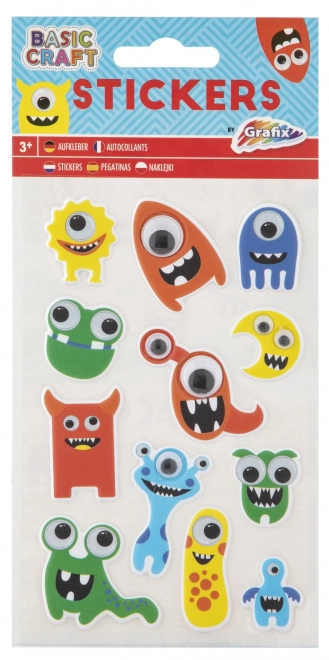 Sticker Set with Holographic 3D and Wiggly Eyes