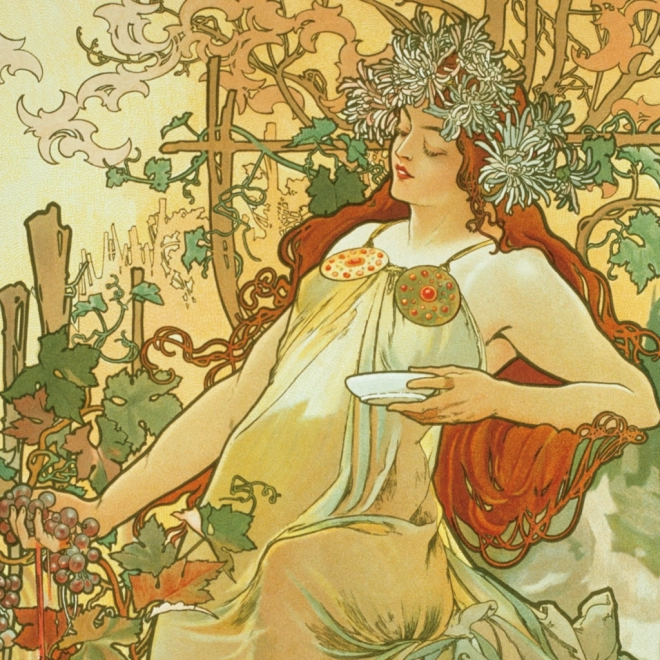 Alfons Mucha jegyzetnaptár 2026