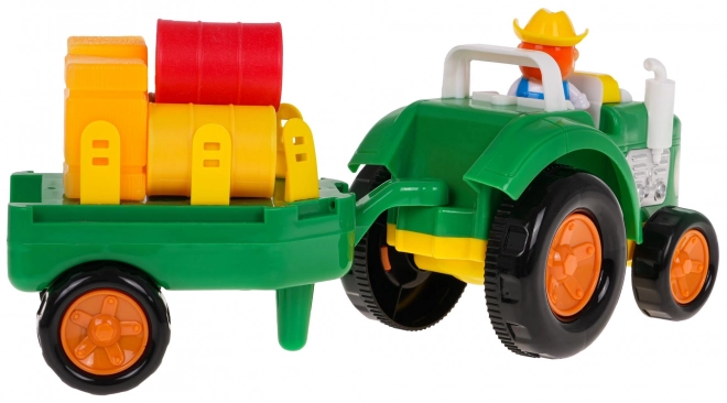 Farm Tractor Set with Farmer and Accessories