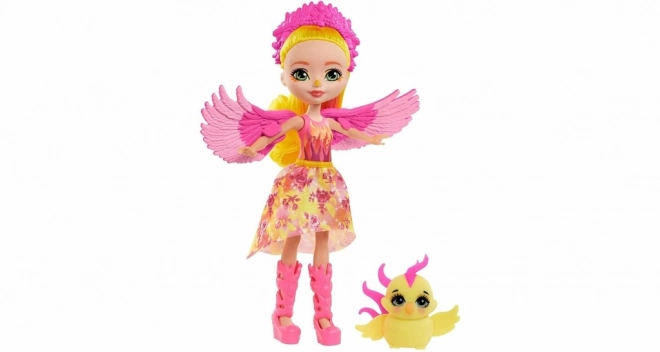 Enchantimals Doll Falon Phoenix and Chick Sunrise