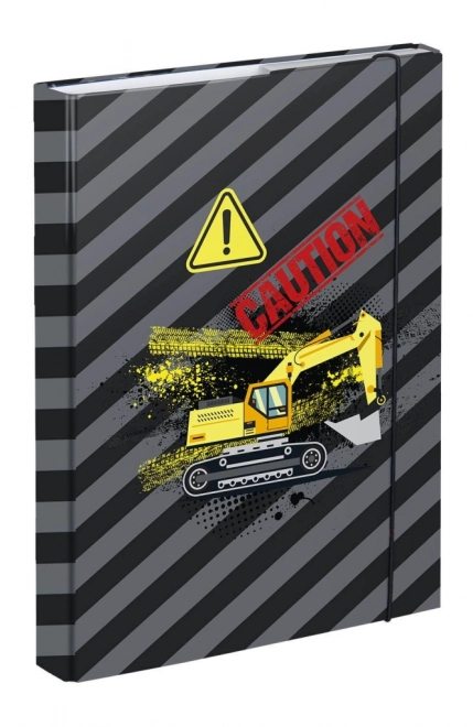 Baagl A5 School Notebook Folder with Construction Theme