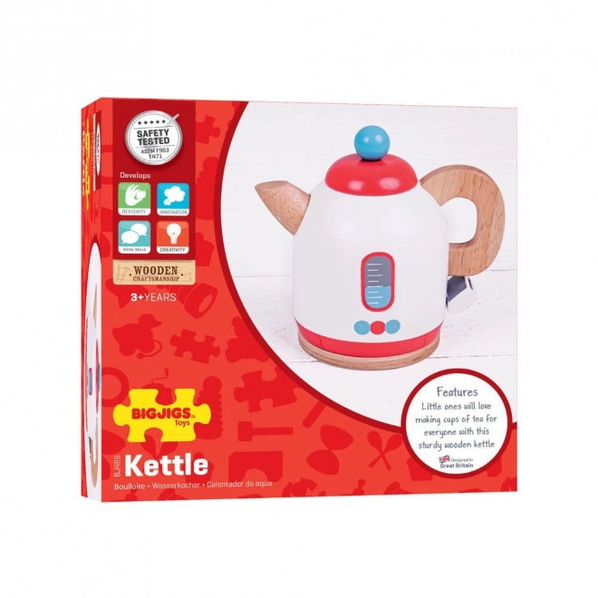 Wooden Kettle by Bigjigs Toys